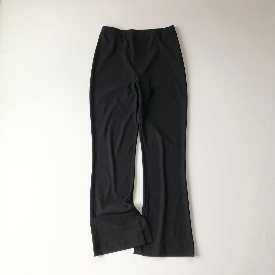 2526y美品カレンソロジー　24年ハイテンションフレアパンツ スリット M 黒