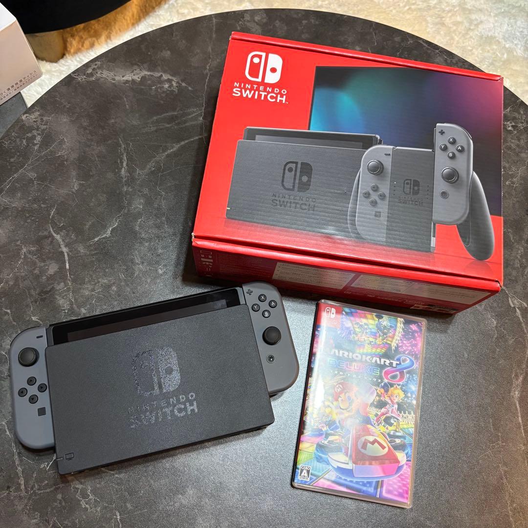 Nintendo Switch 本体 ブラック マリオカート付き