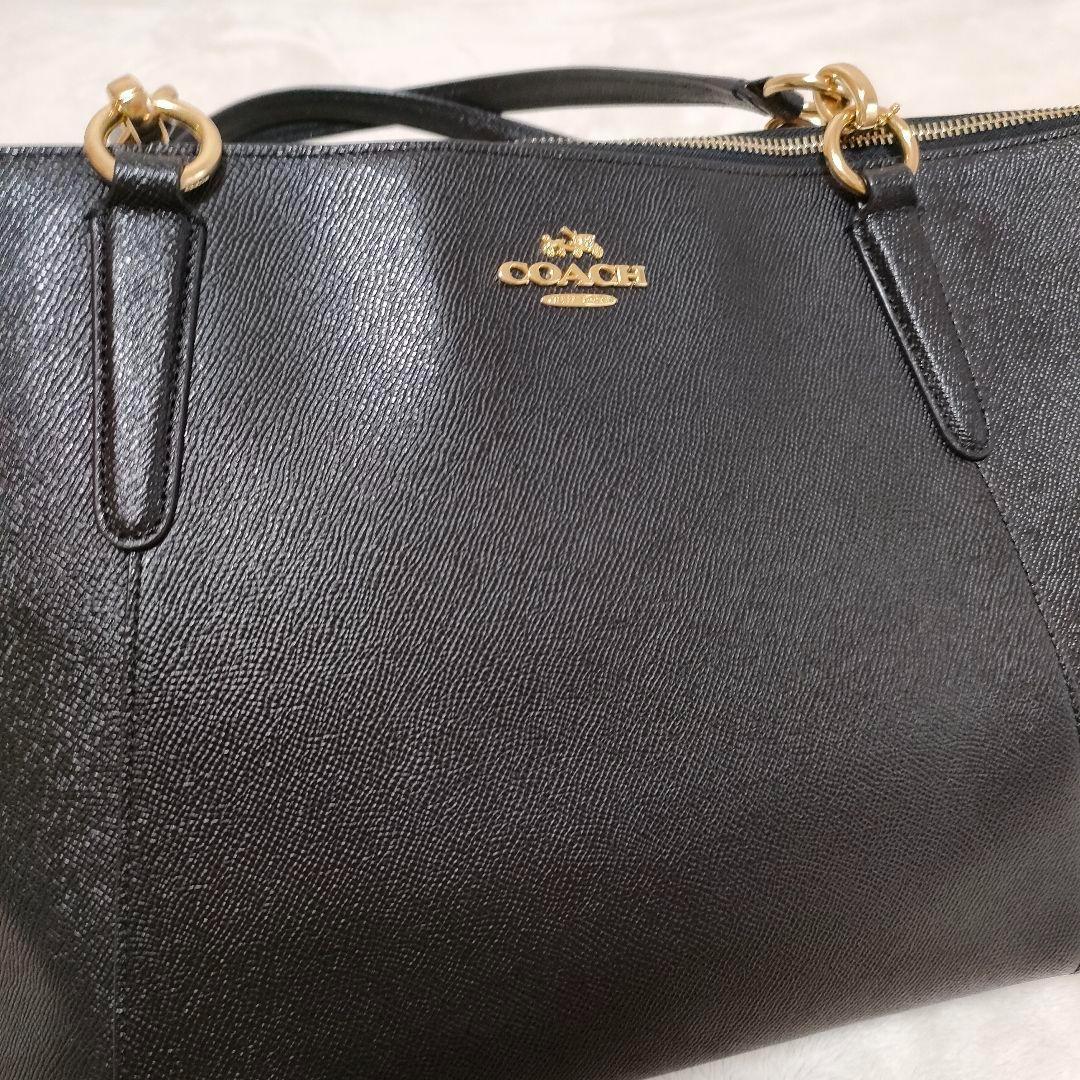 コーチ　COACH　トートバック　ビジネスバック　ブラック　黒　ショルダー