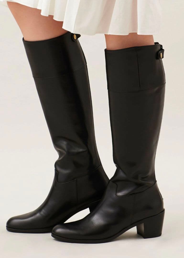 オデットエオディール　SLバックファスナー ロングブーツ50