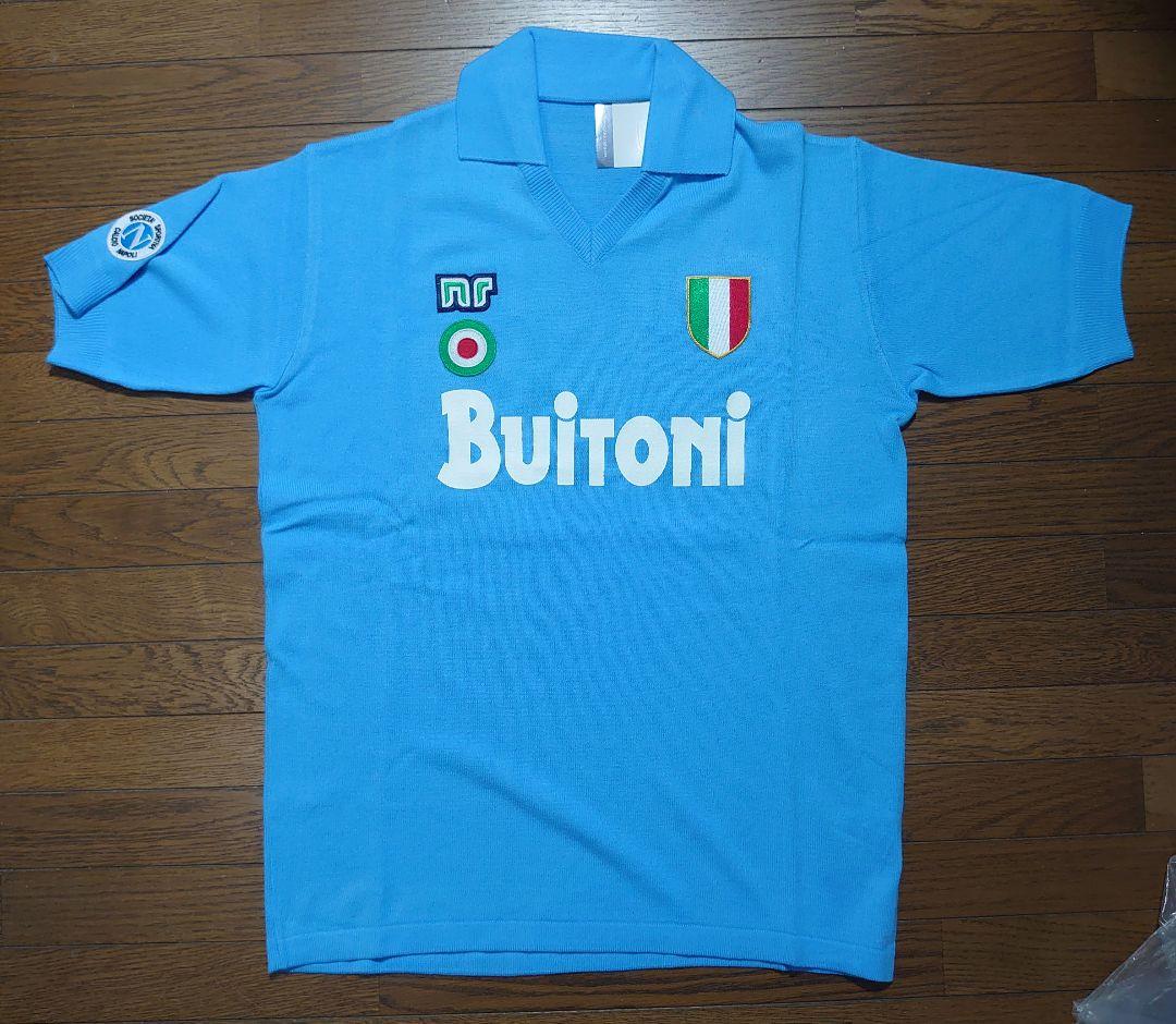 87/88 ナポリ ホーム 半袖 10 マラドーナ 復刻ユニフォーム