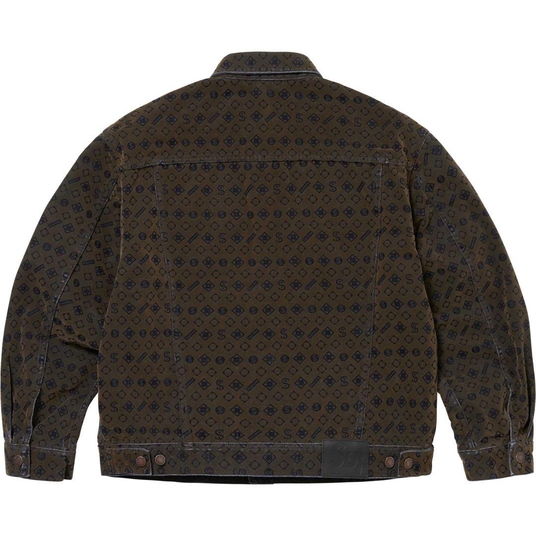 コ*キ様 Supreme Flocked Denim Trucker Jacke