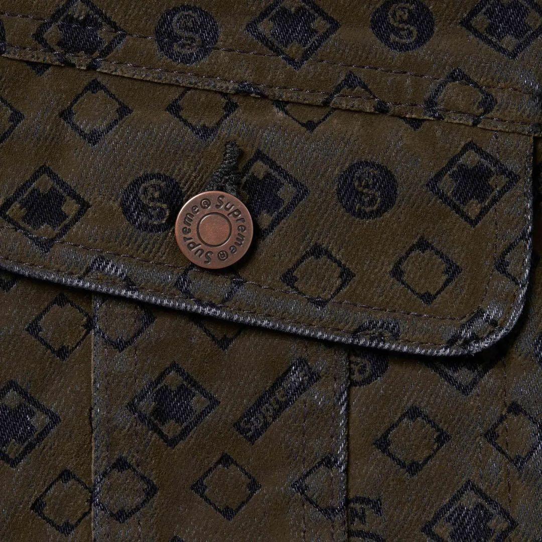 コ*キ様 Supreme Flocked Denim Trucker Jacke