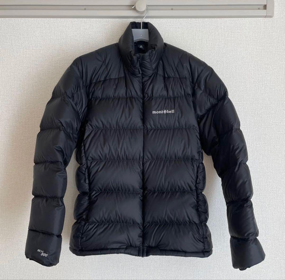 モンベル　ライトアルパインダウンジャケット　S ほぼ未使用　ブラック