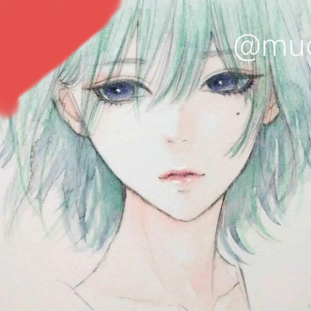 手描きイラスト　水彩画　オリジナル　アナログ　原画