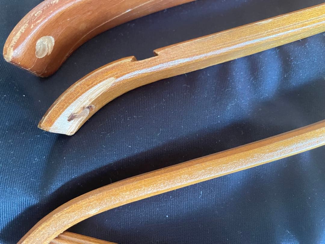 エルメス　木製衣類ハンガー 5本セット　#Hermes