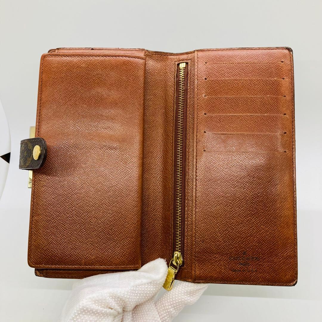 ルイヴィトン モノグラム コンチネンタル クラッチ がま口 長財布 A847