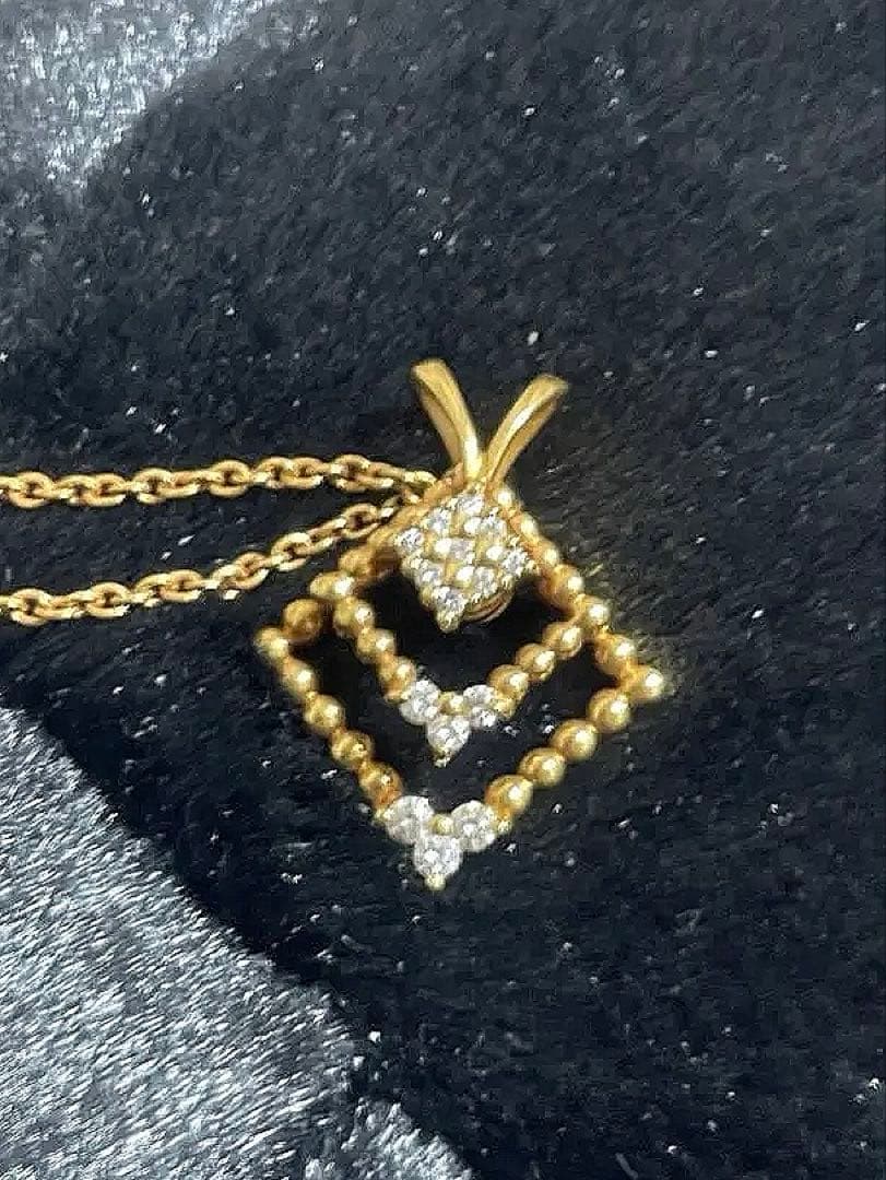 ウォルサム メレダイヤ ペンダントトップ イエローゴールド スウィング