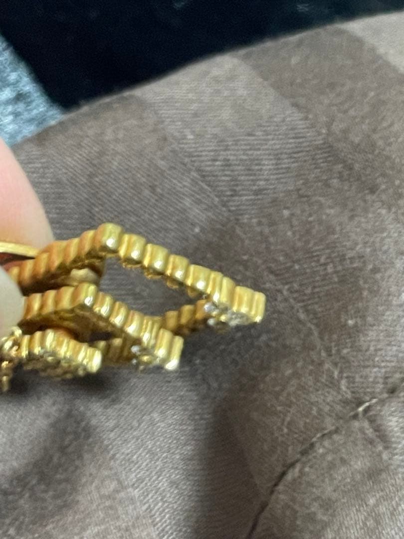 ウォルサム メレダイヤ ペンダントトップ イエローゴールド スウィング