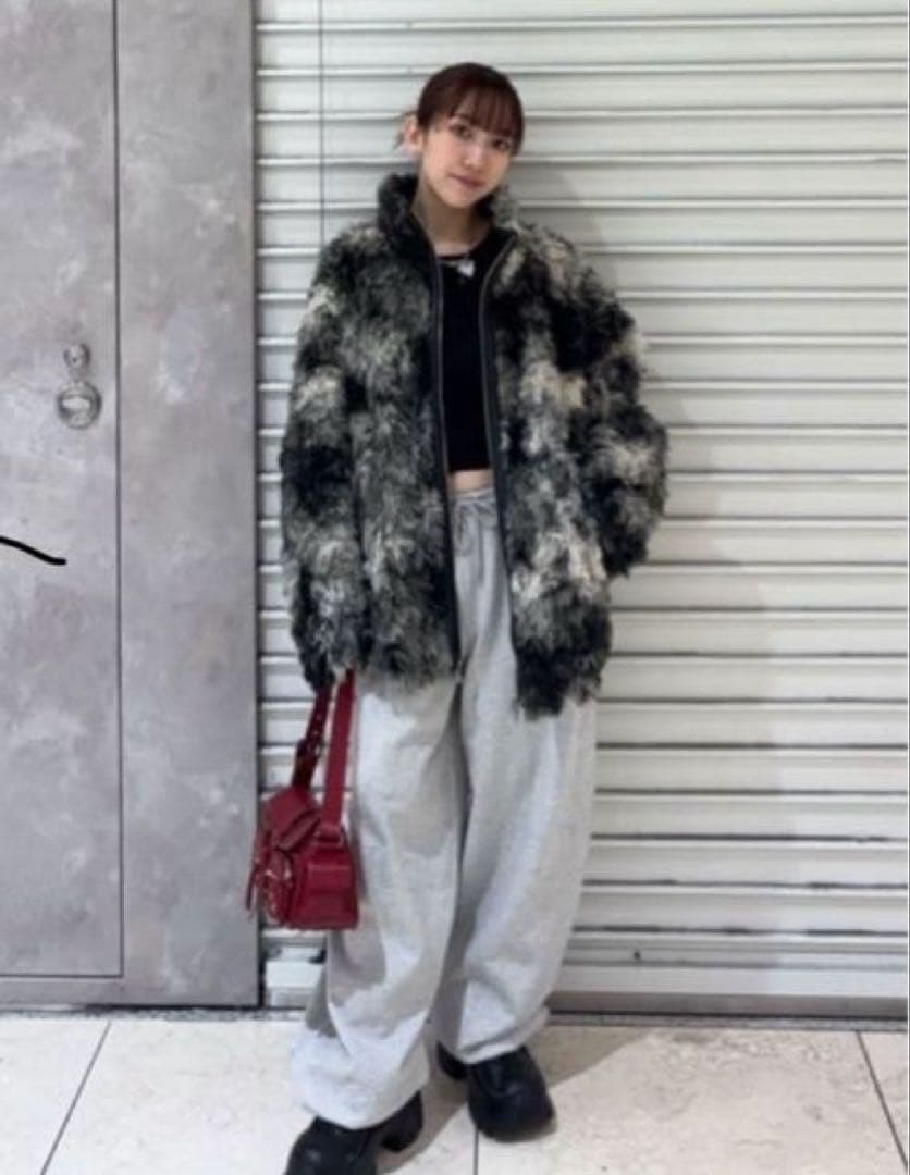 新品未使用　今季　SLY CURLED BOA ブルゾン　ファーコート　サイズ２