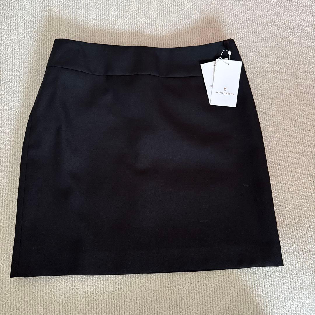 ユナイテッドアローズブラックタイトスカート ミニ丈