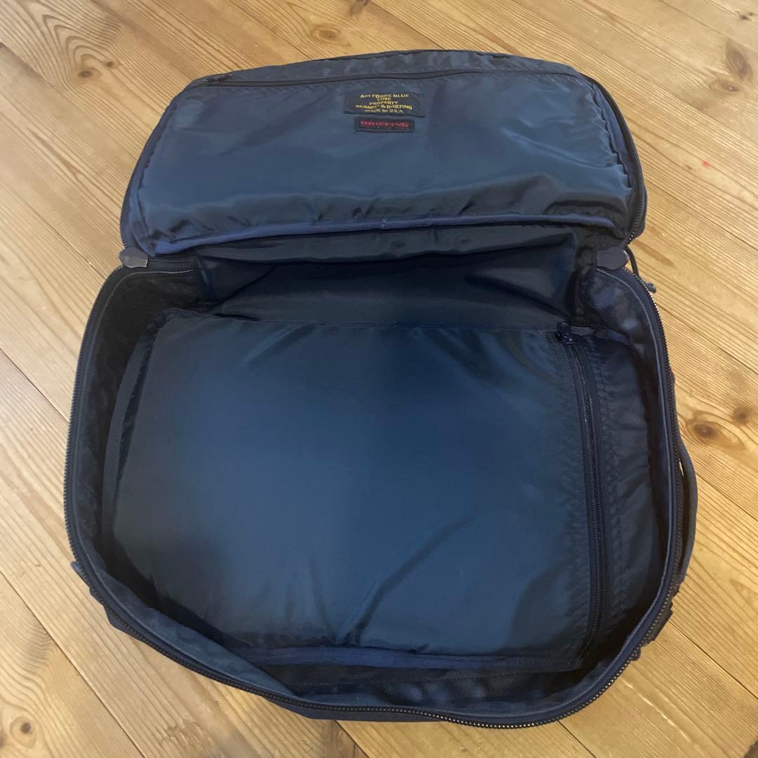 ネイビー ビジネスバッグ 2外ポケット付き