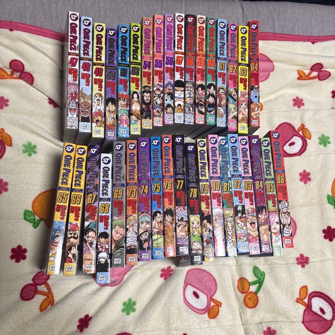 英語版漫画ワンピース　47〜86巻