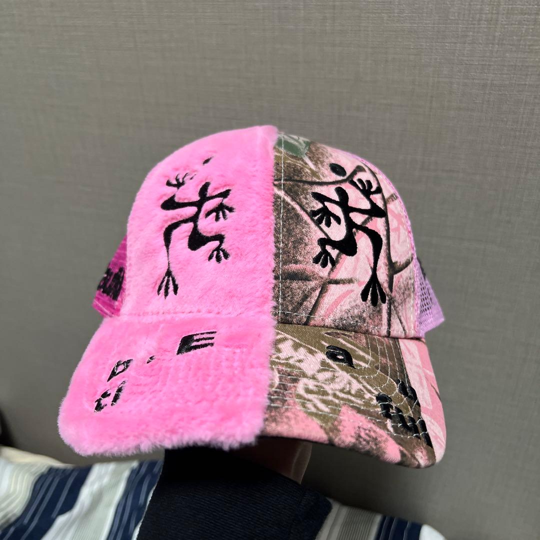 b.Eautifulピンクメッシュキャップ