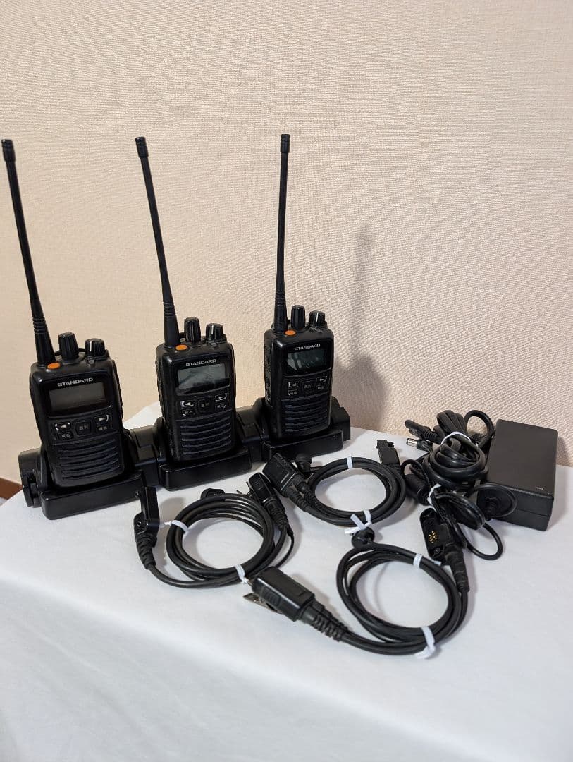 スタンダード デジタル簡易無線機 免許局 VXD450U イヤホンマイク付 3台