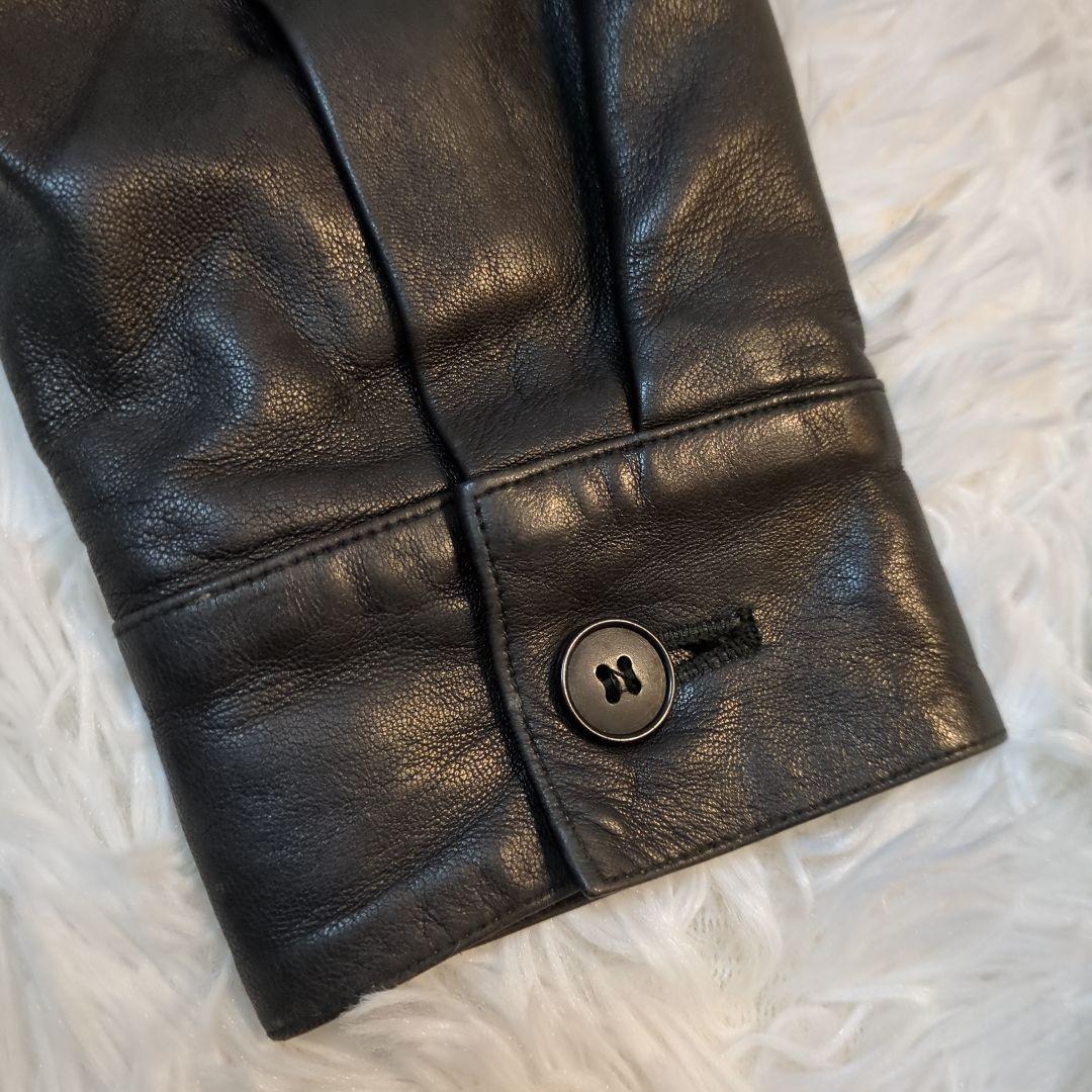 【極美品】アニエスベー ラムレザージャケット ビンテージ シングルライダース