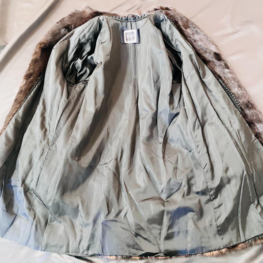 SAGA MINK ブラックミンク 毛皮コート サガミンク『F163