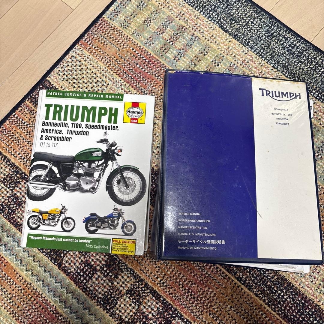 トライアンフ ボンネビル　スラクストン　サービスマニュアル　整備説明書　プロ仕様