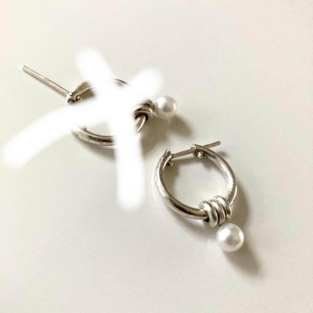 片耳ノーブランド　シルバー925 16mm ヤマト着用　登坂着スピネリ　ピアス