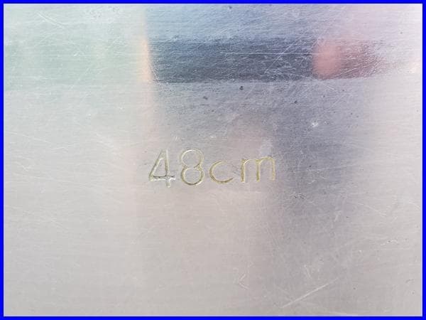 アルミ製 業務用寸胴鍋 未使用蓋付き 幅50 高さ48ｃｍ