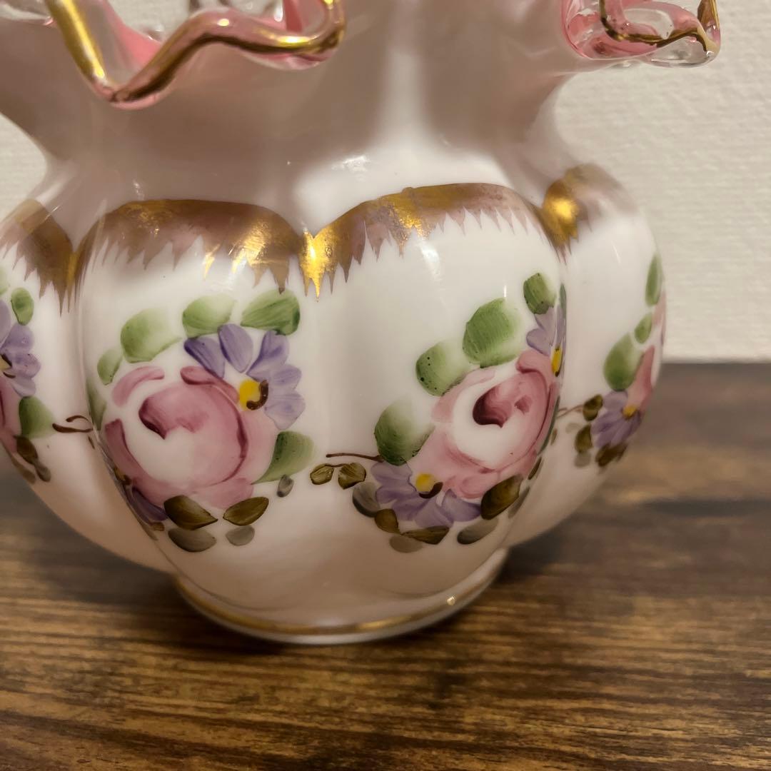 【本日限定価格】フェントン　fenton ハンドペイント　フラワーベース