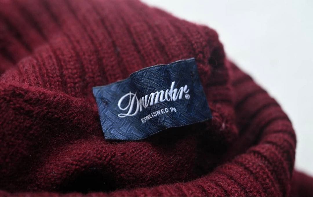 DRUMOR 8ゲージタートルニット　ボルドー　46 超美品