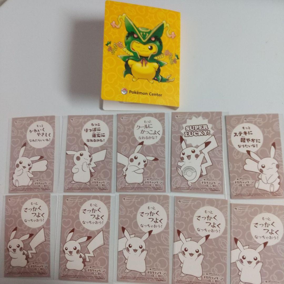 強かわピカチュウ メガキャンペーン第１弾 名刺カ―ド7種類 10枚 セット