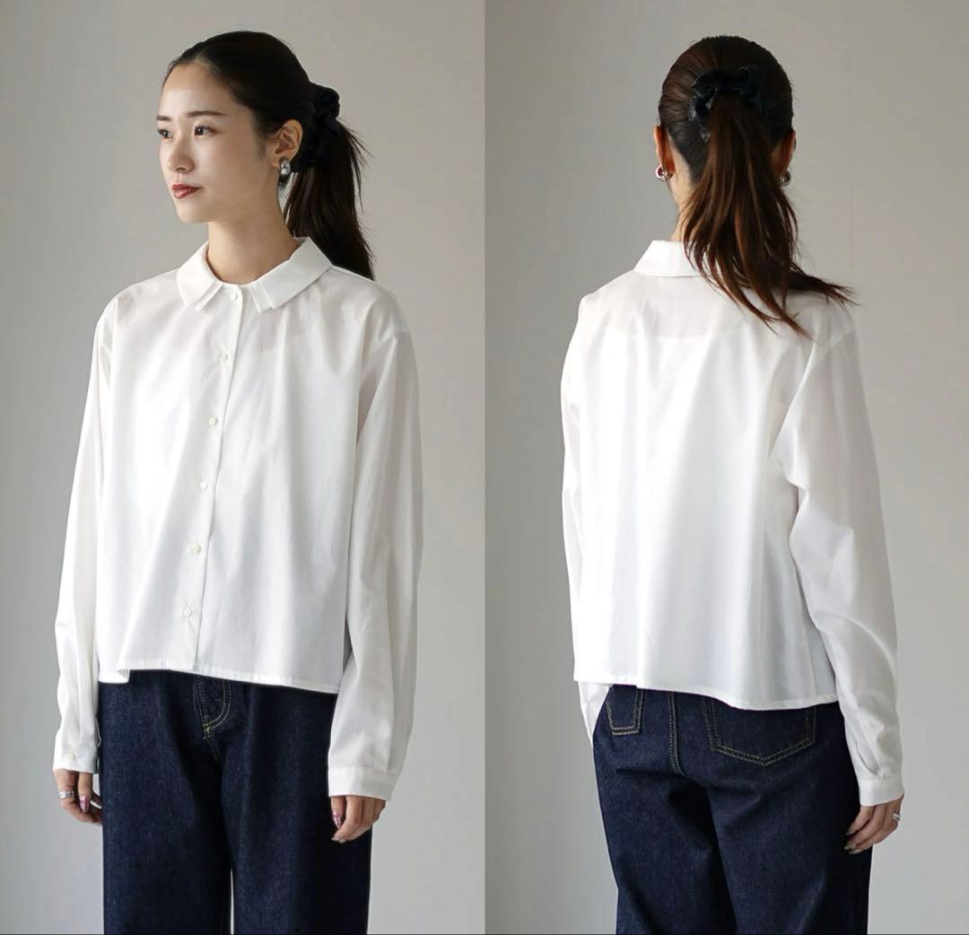 ✴︎美品✴︎ミズイロインド　ダブルカラーシャツ　mizuiroind 婦人服ブラウス