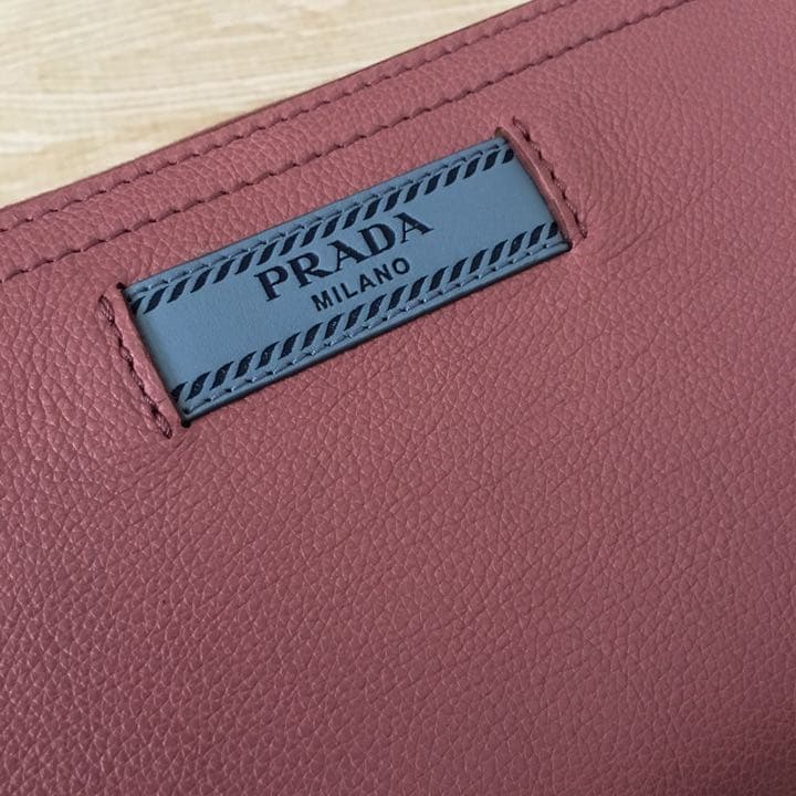 プラダ 長財布 PRADA バイカラー 新品 財布 ピンク