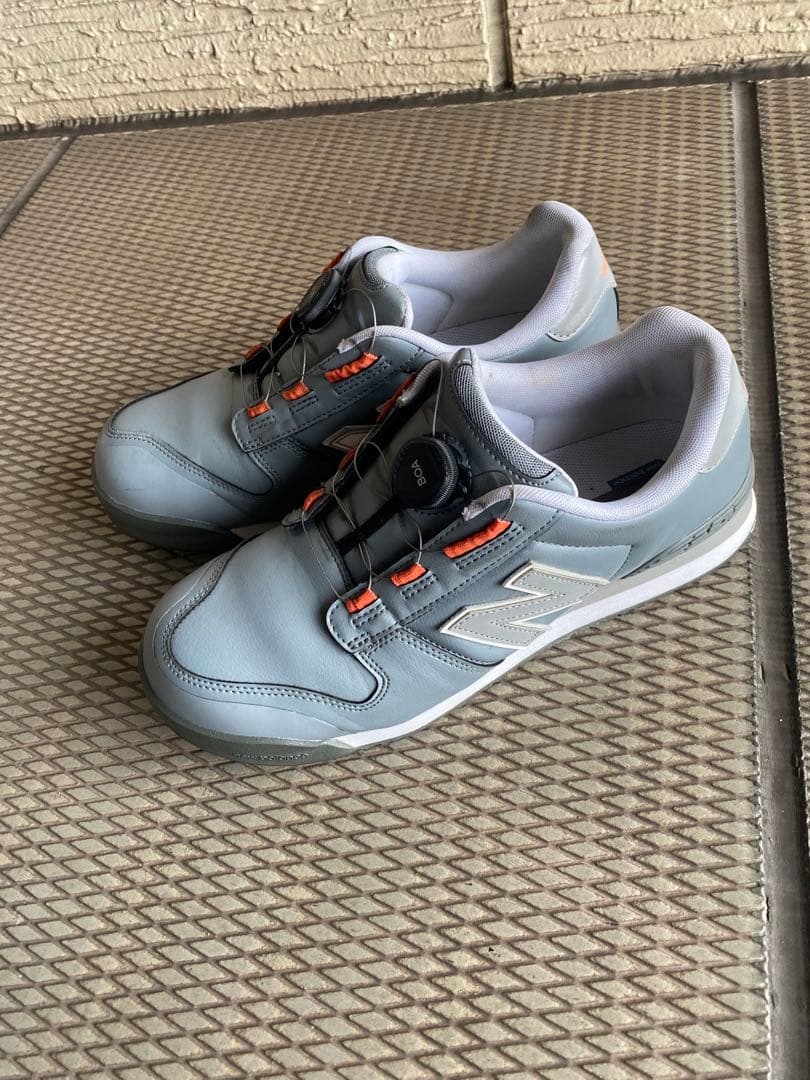 【ニューバランス】（26.5EEE）安全作業靴　グレー　人工皮革　BS-818