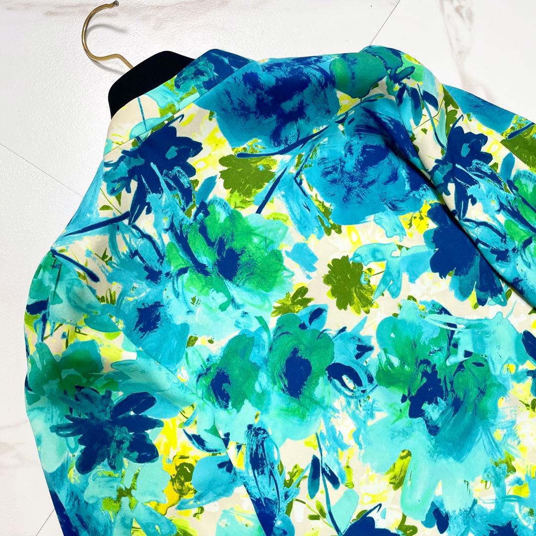 近年✨ANAYI アナイ デジタルフラワープリントボウタイブラウス 総柄