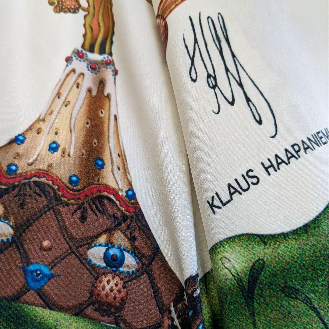 クラウス　ハーパニエミ　絵画のような折りたたみ雨傘　白