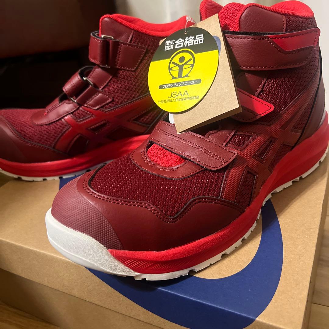 【週末セール！日曜日まで！！】【新品未使用】アシックス 安全靴27.5cmレッド