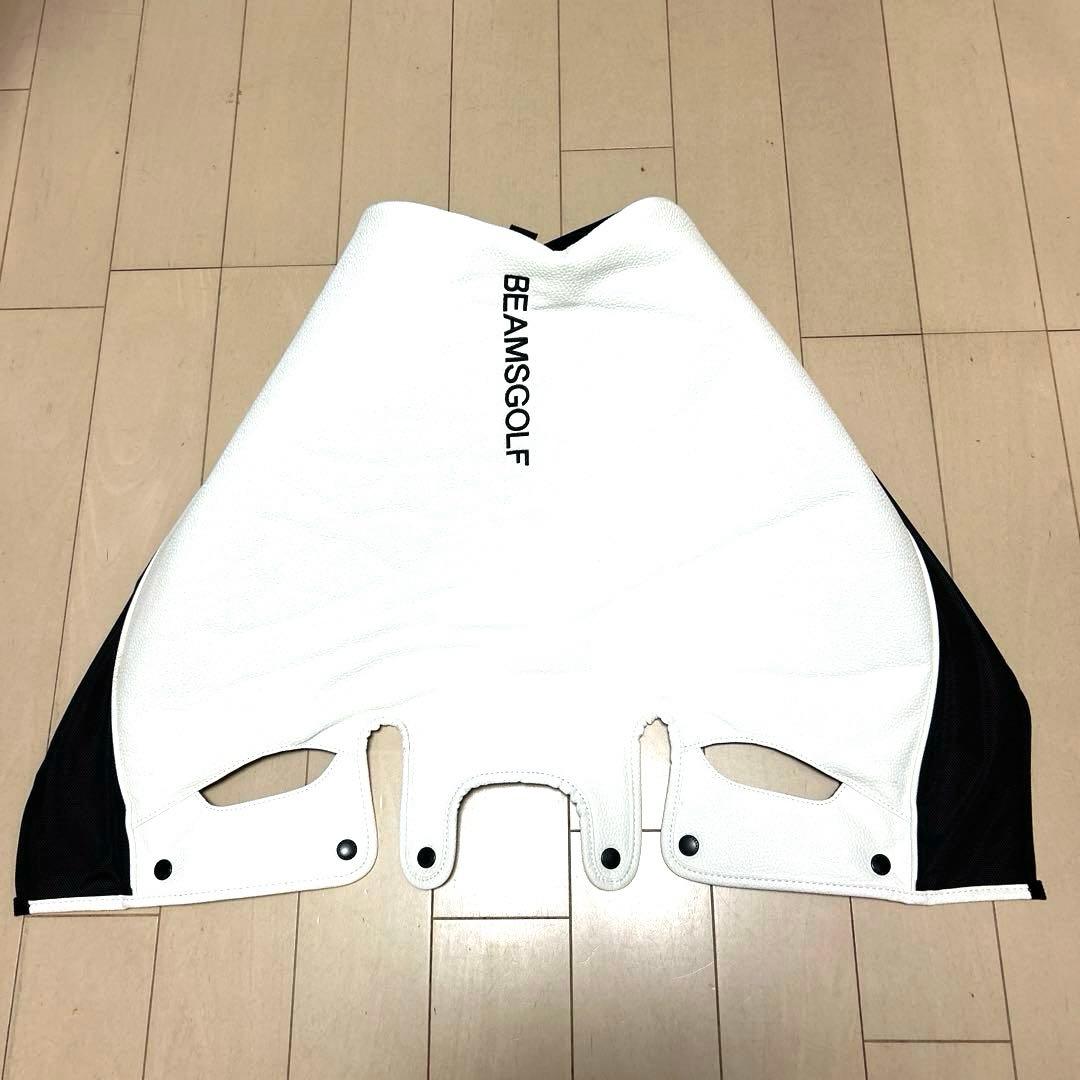 BEAMS GOLF キャディバッグ 白/黒バイカラー