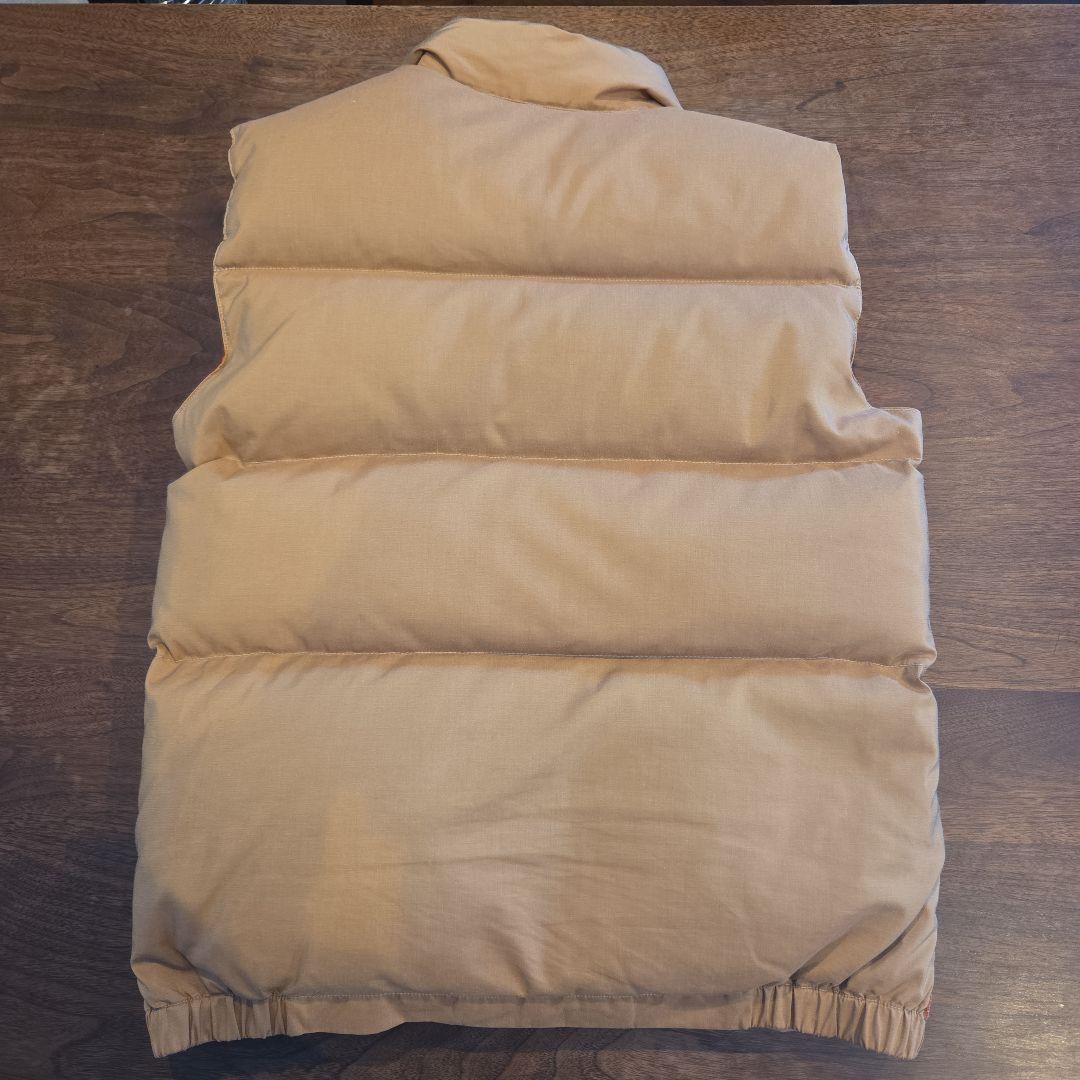 Crescent Down Works ダウンベスト M ベージュ/オレンジ