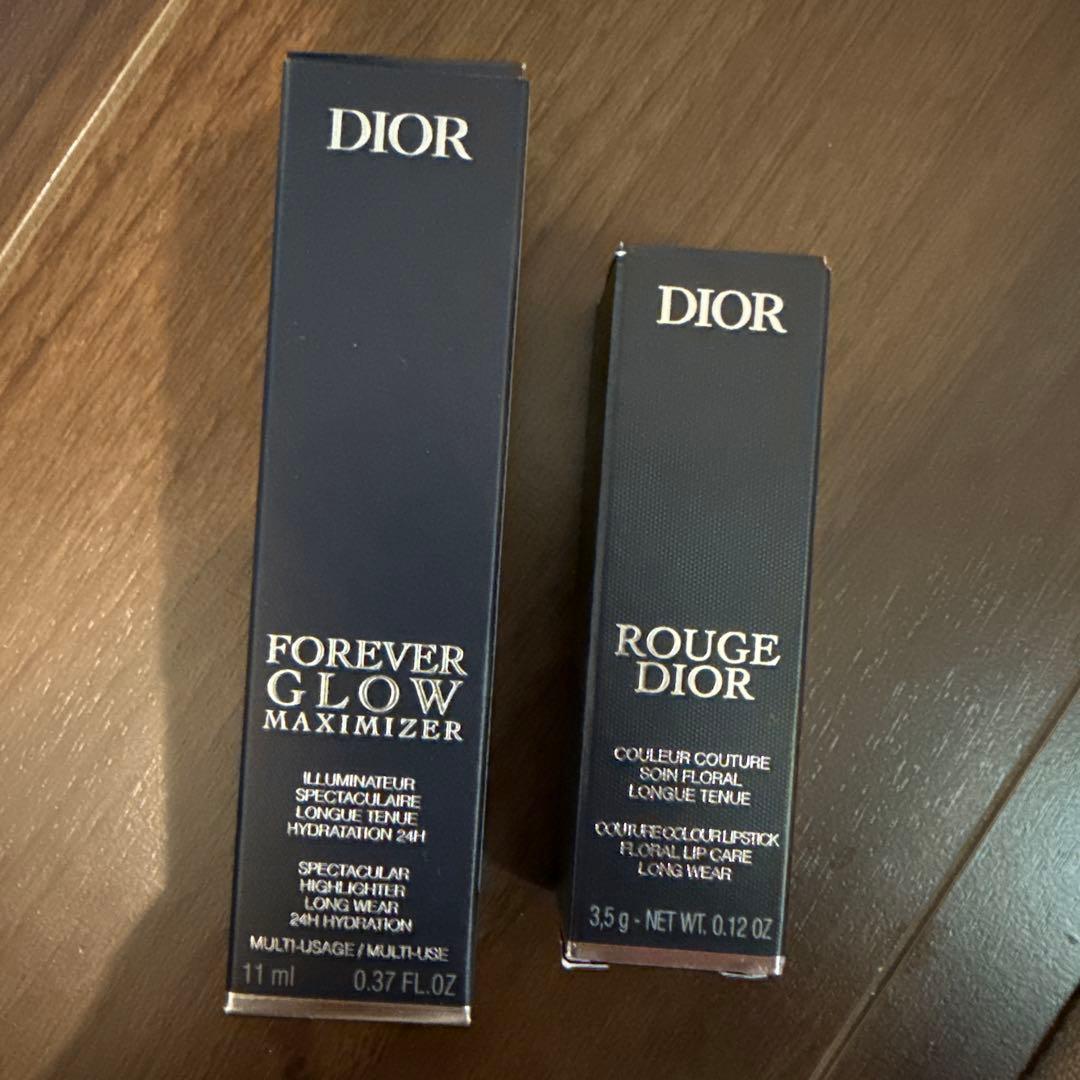 DIOR FOREVER GLOW MAXIMIZER & 口紅100V