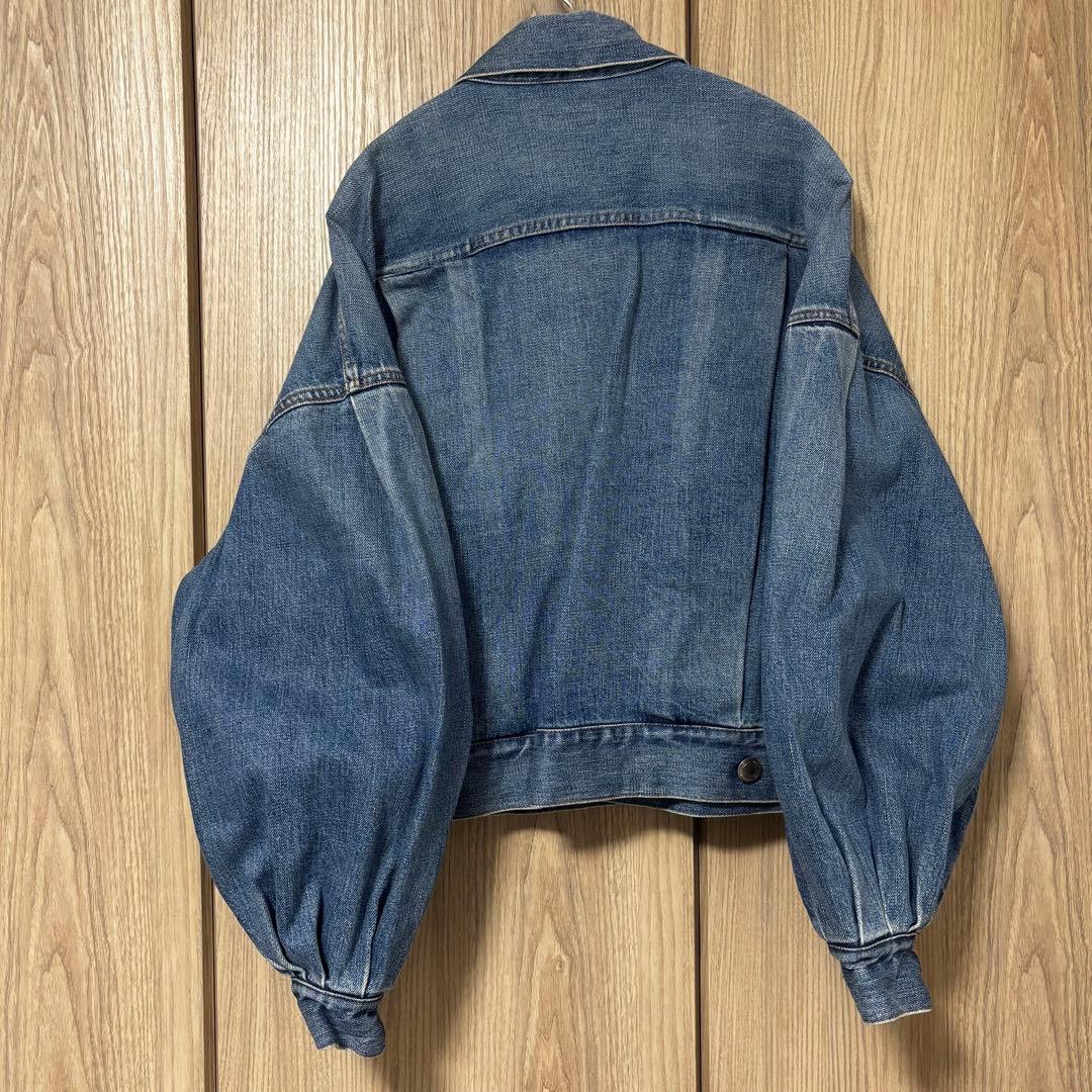 【HYKE】BALOON SLEEVE DENIM JACKET