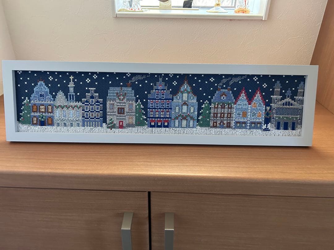 完成品　クロスステッチ　ホビーラホビーレ