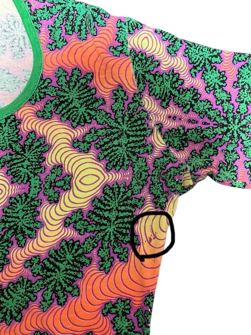 SPACE TRIBE スペーストライブ　サイケ柄　ロンT