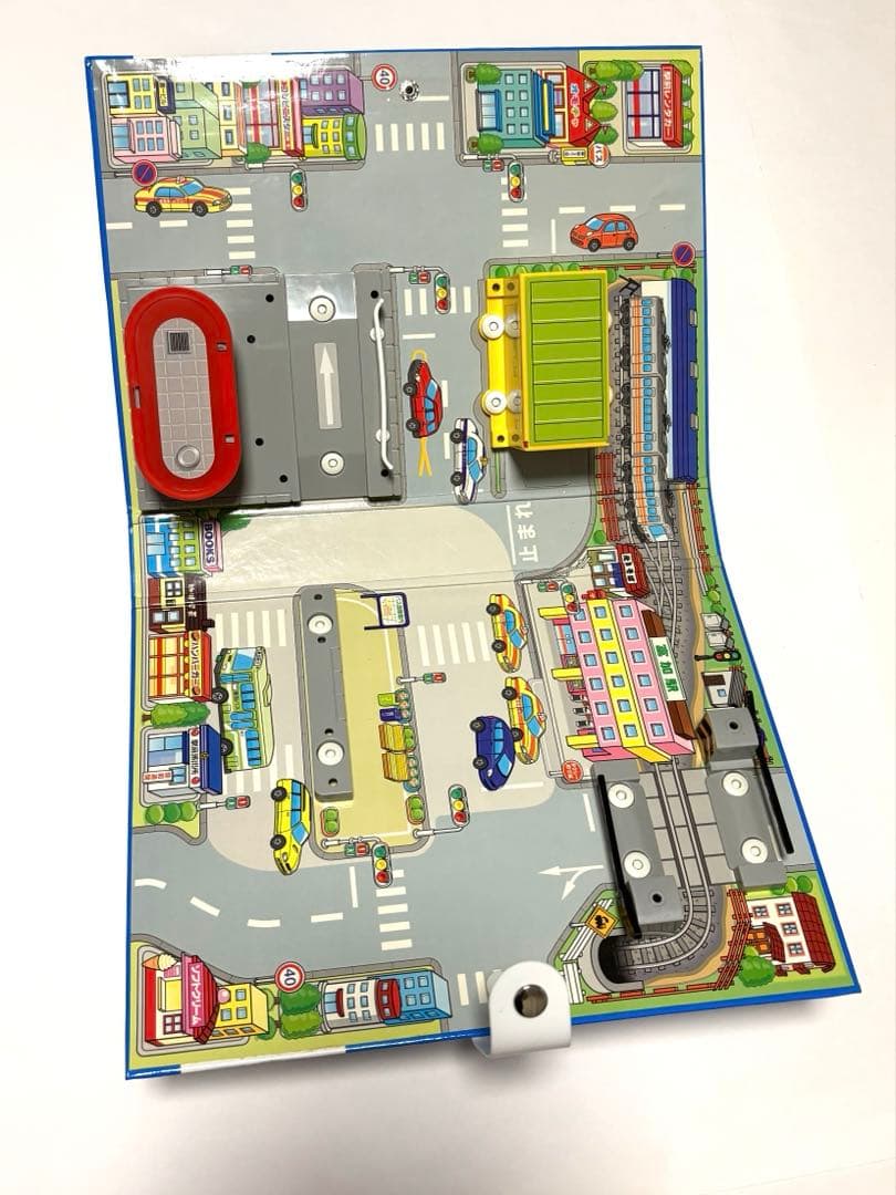 【美品】　トミカ ハンデイ立体マップ 駅前ロータリー　付属品有り　レア　バス