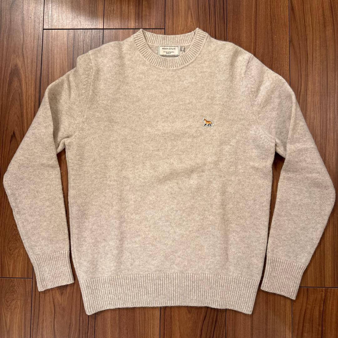 【ぼんさま専用】MAISON KITSUNE クルーネックニット アイボリー