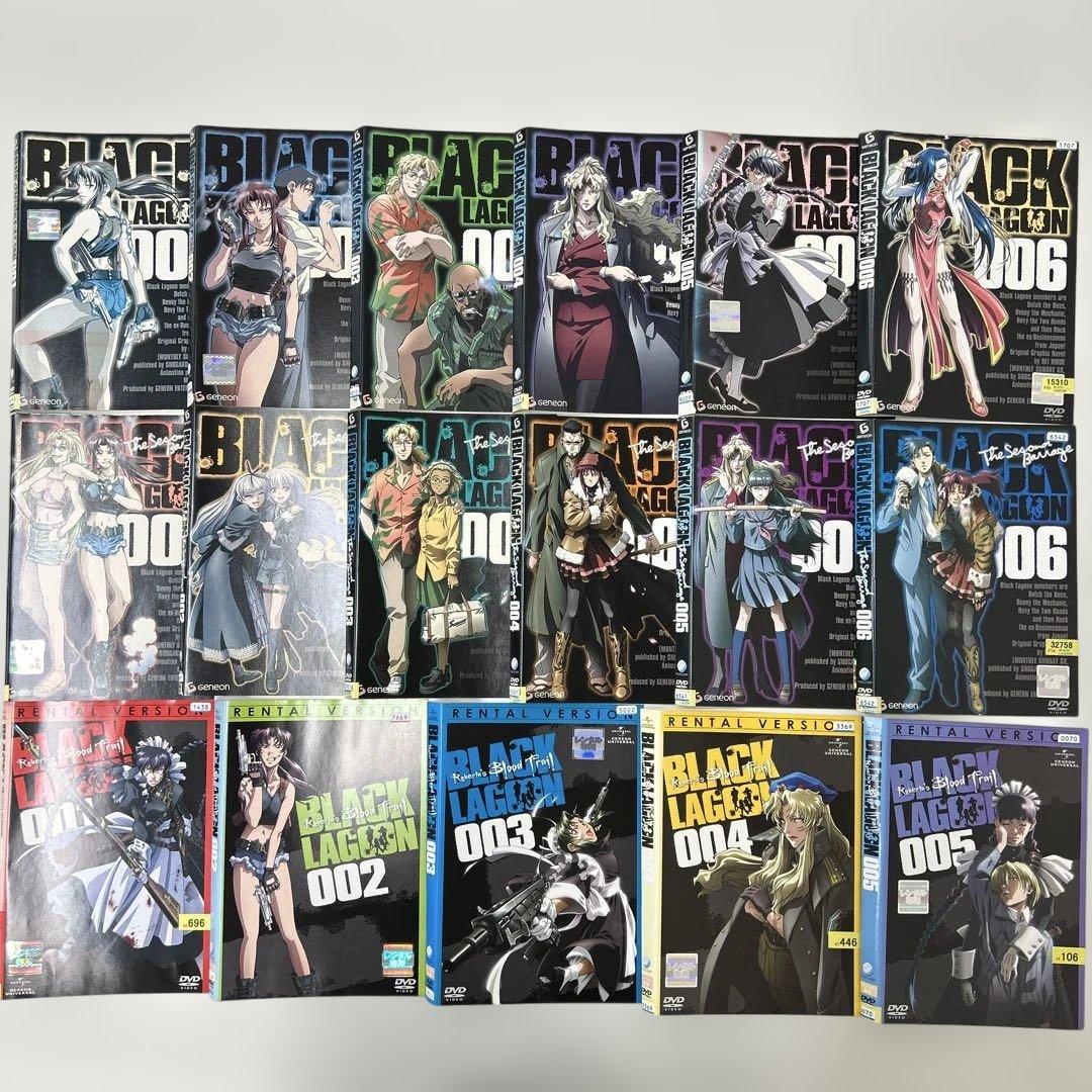 ブラックラグーン　DVD 1期　2期　3期　全17巻　全巻セット　レンタル落ち