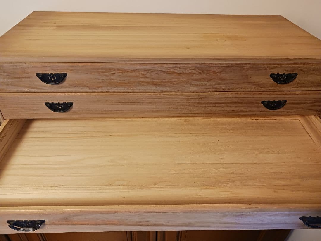 桐だんす　3段　昭和レトロ　着物　帯　和家具　インテリア家具