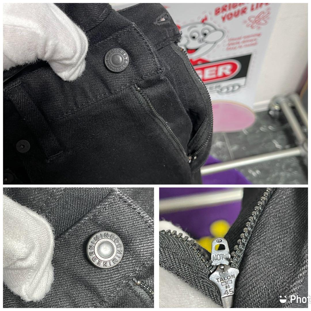 MINEDENIM スキニーデニム ブラックストレッチ　マインデニム　サイズ7