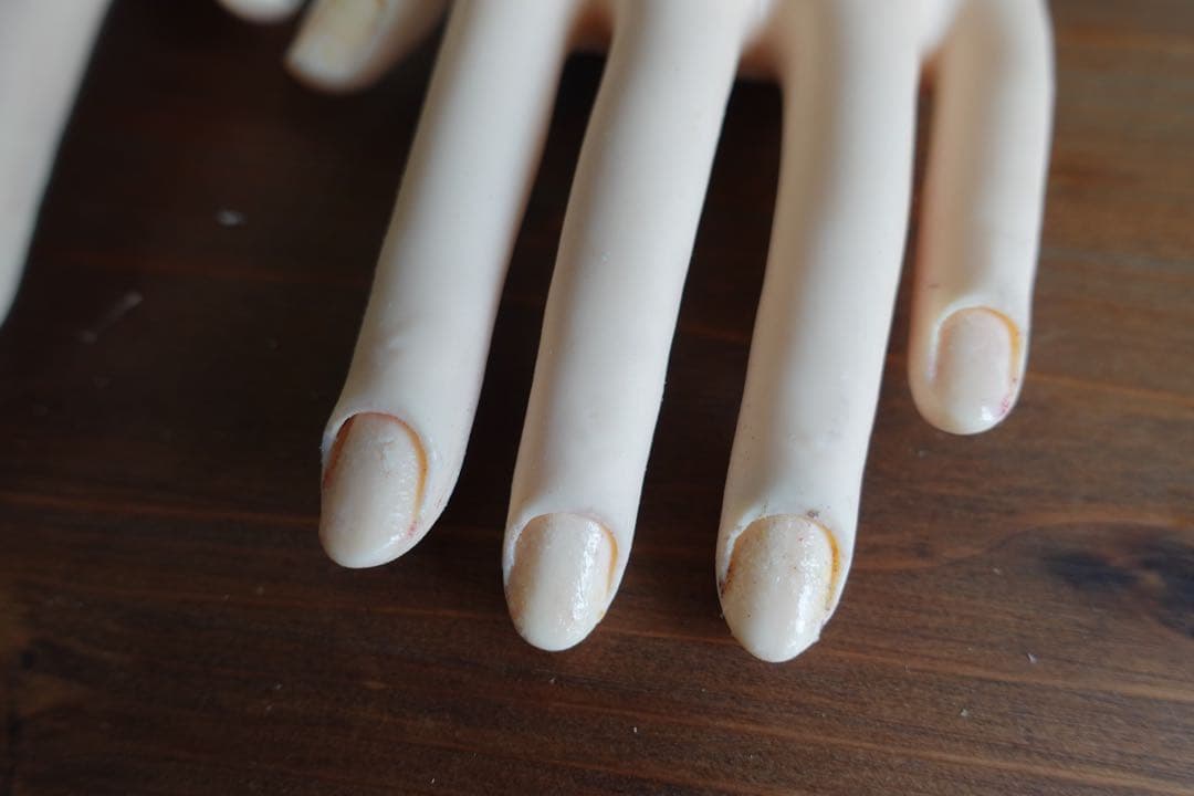 【ネイル検定】認定モデルハンド（使用済・おまけ付き）／箱あり