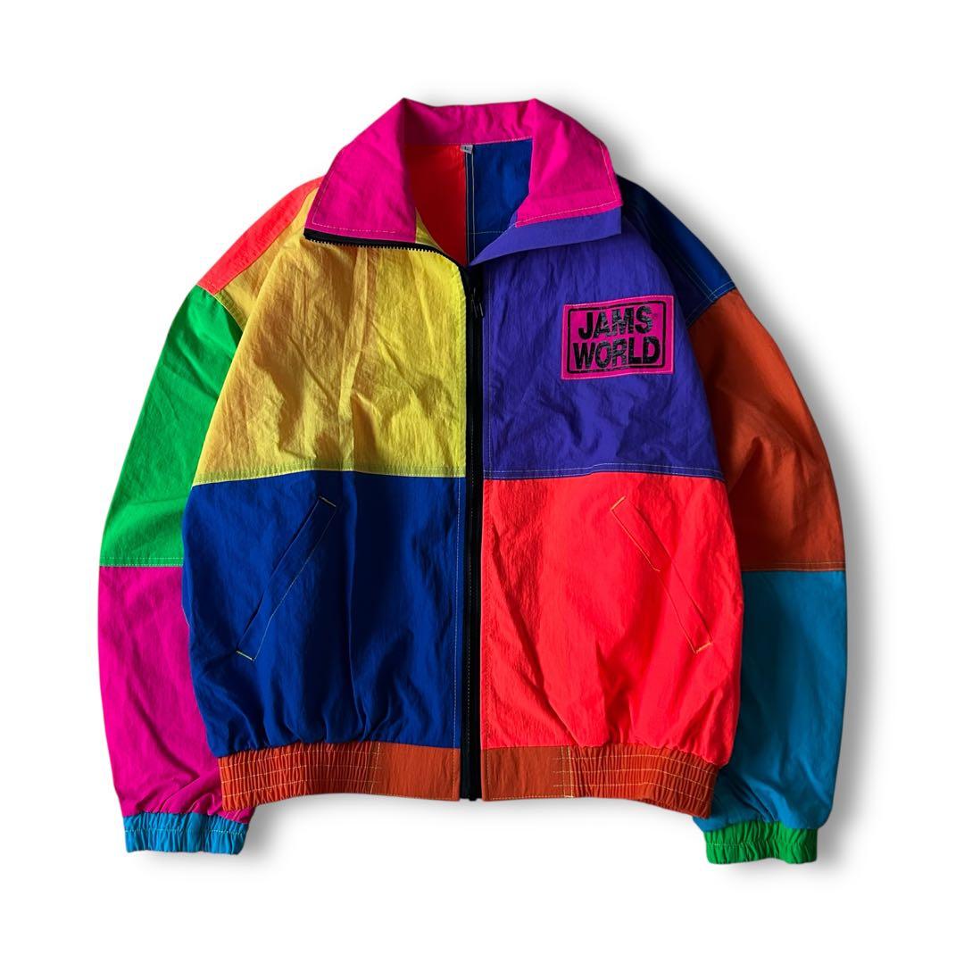 美品 USA製 90s JAMS WORLD クレイジー ナイロン ジャケット