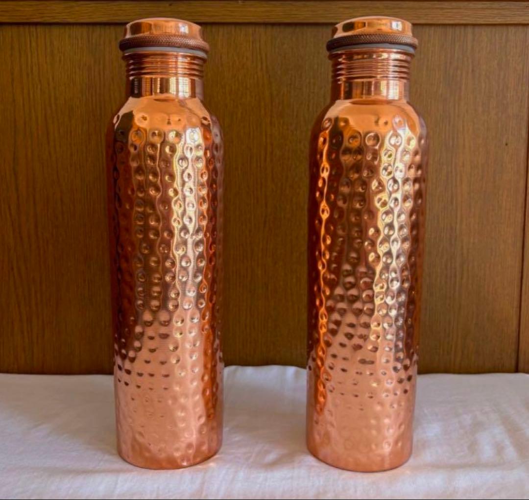 Senka新入荷　純銅製ウォーターボトル　カップ２個