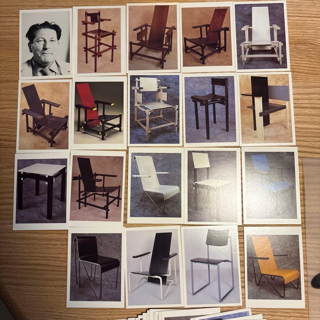 Gerrit Rietveld 椅子 トレーディングカード 36枚セット