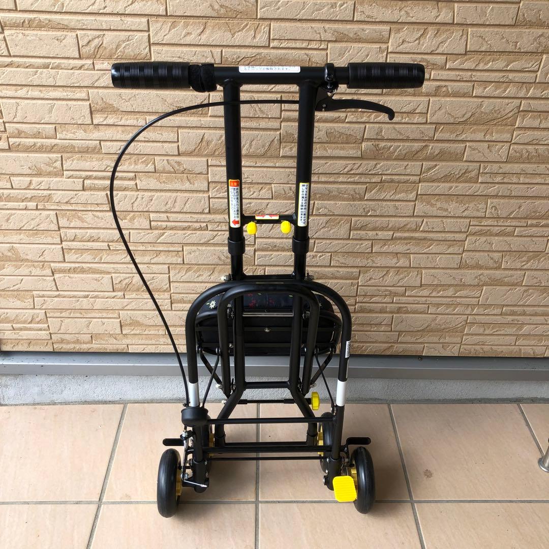 幸和製作所 シルバーカー プチカ SICP01 フラワーブラック バッグなし