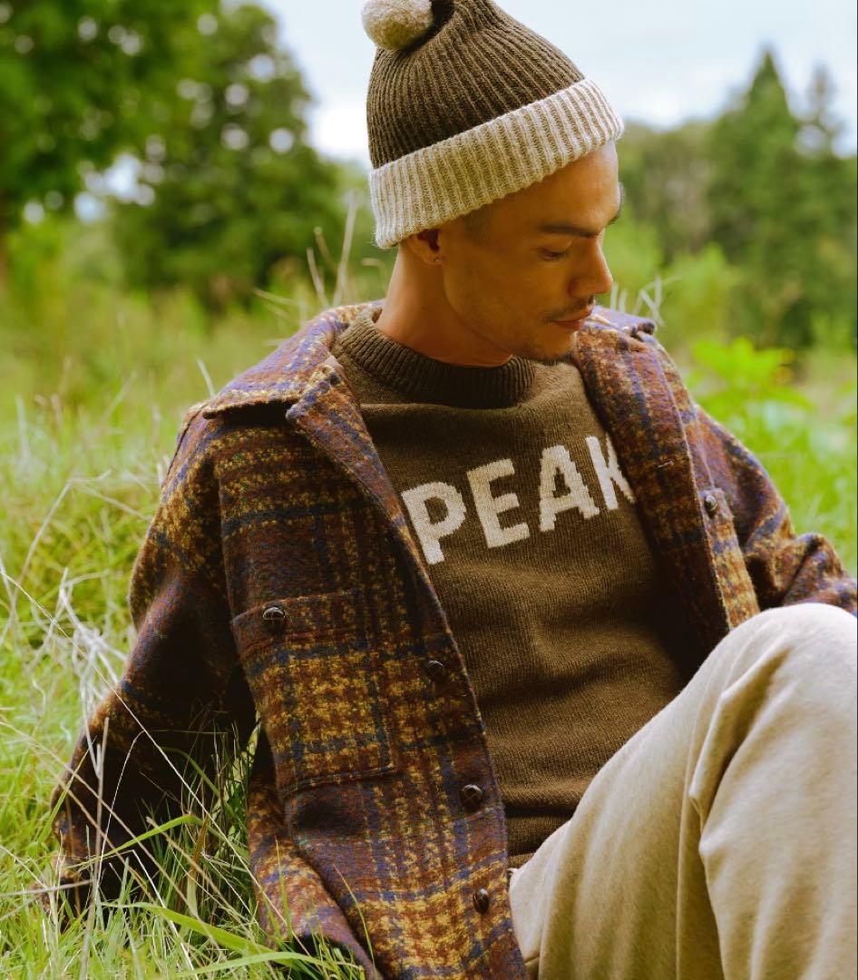 【PEAK / スノーピーク】別注プリントニット